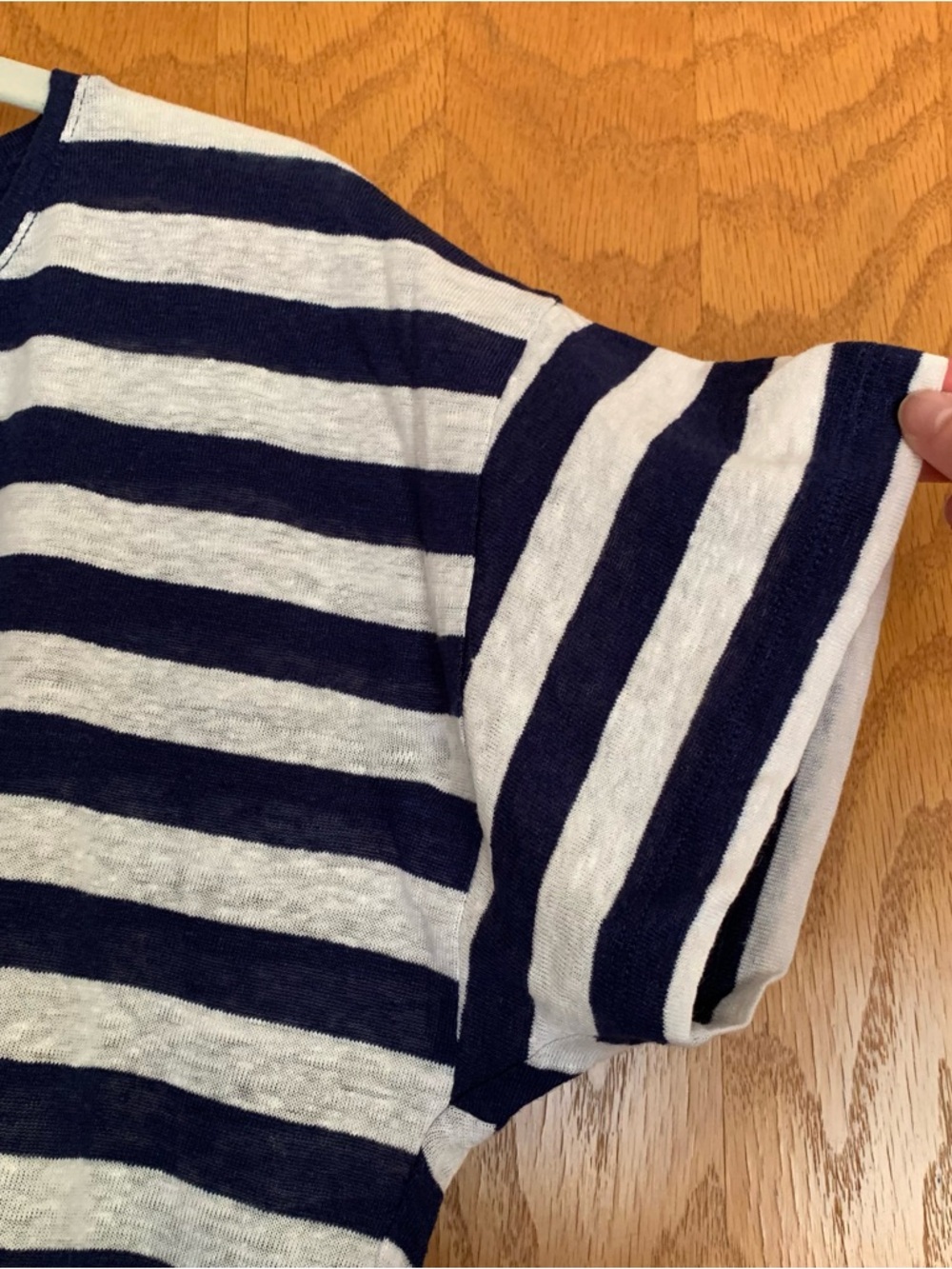 JCrew striped linen t-shirt-L - Picture 4 of 9